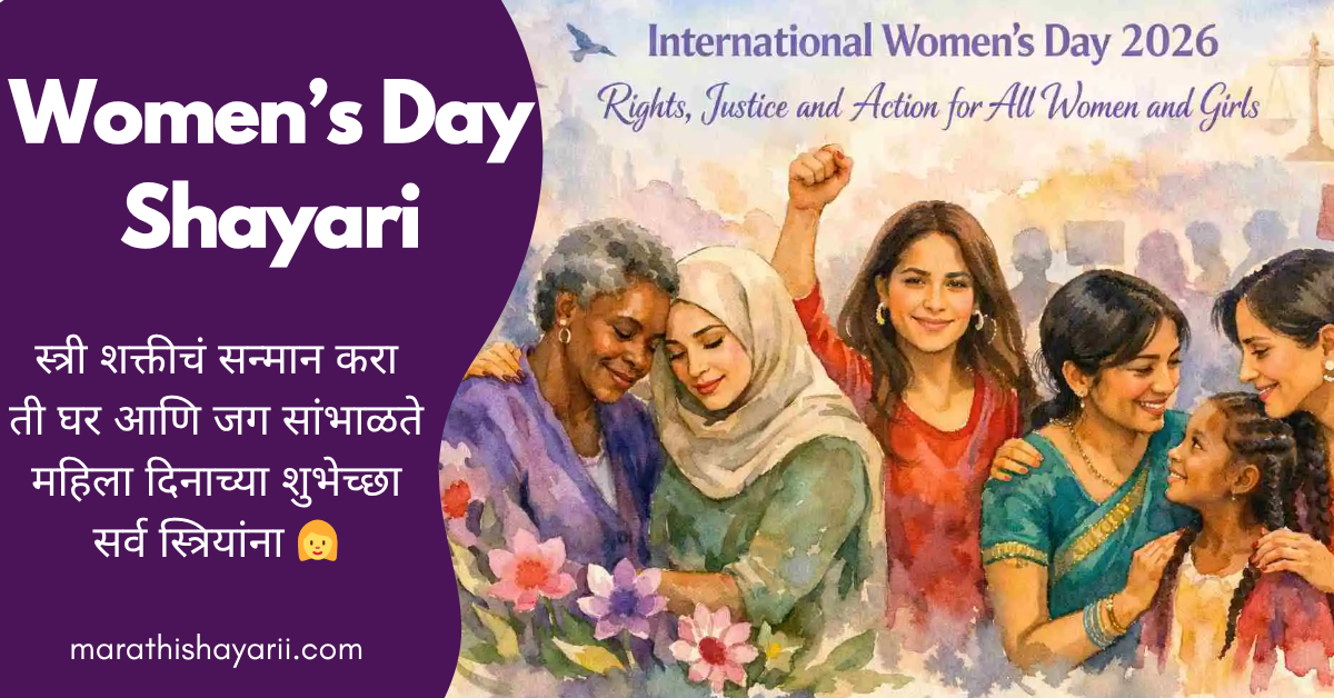 Women's Day Shayari in Marathi