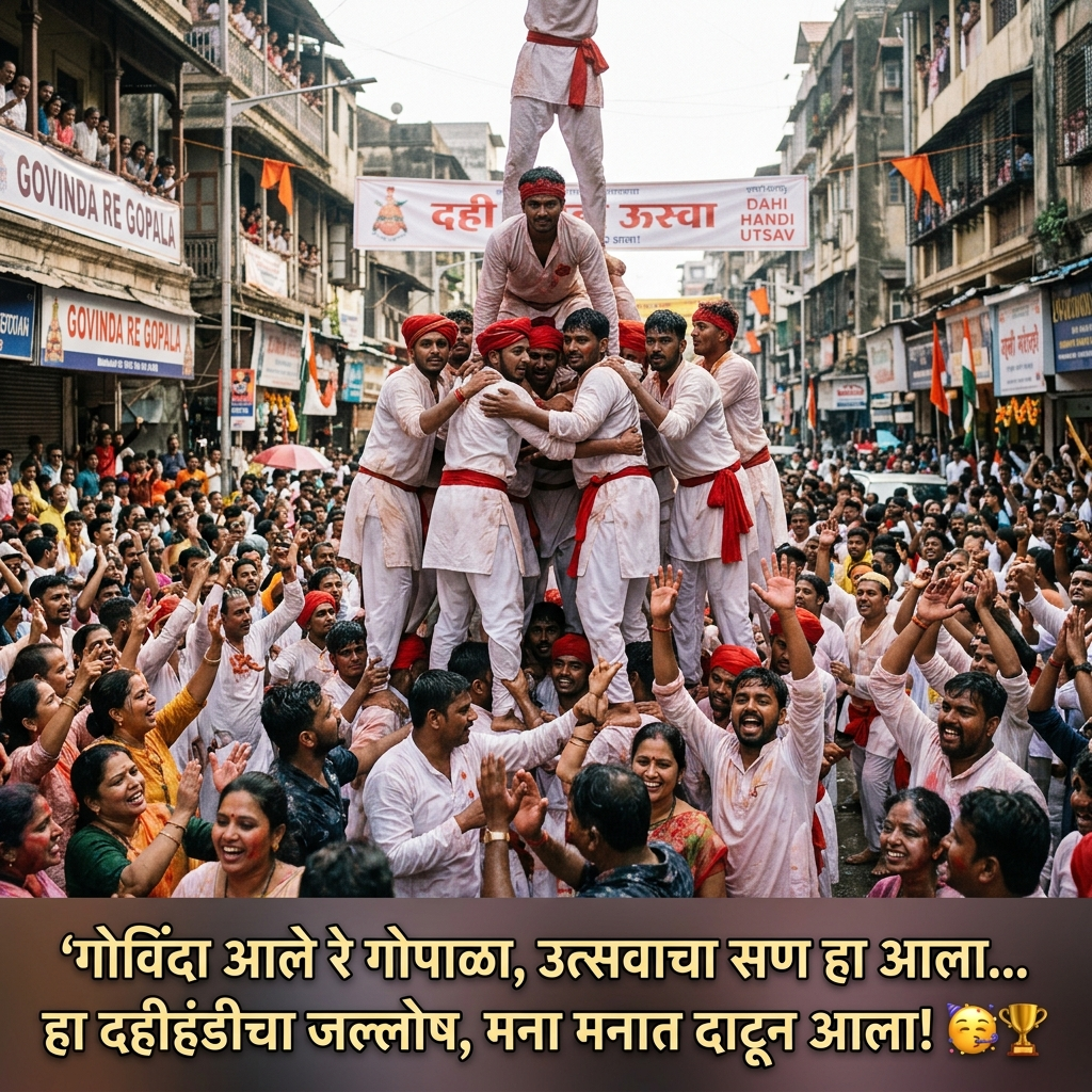 Dahi Handi Shayari in Marathi