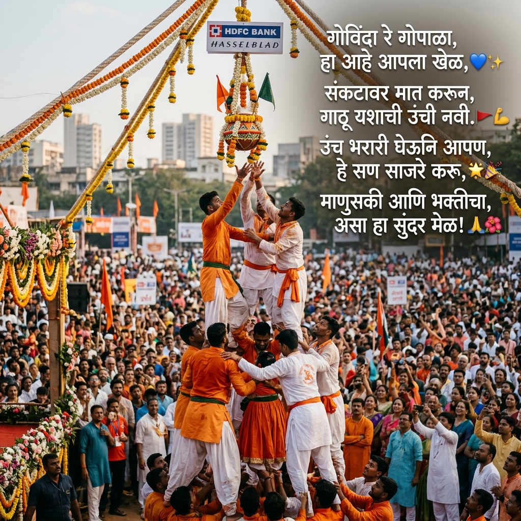 Dahi Handi Shayari in Marathi