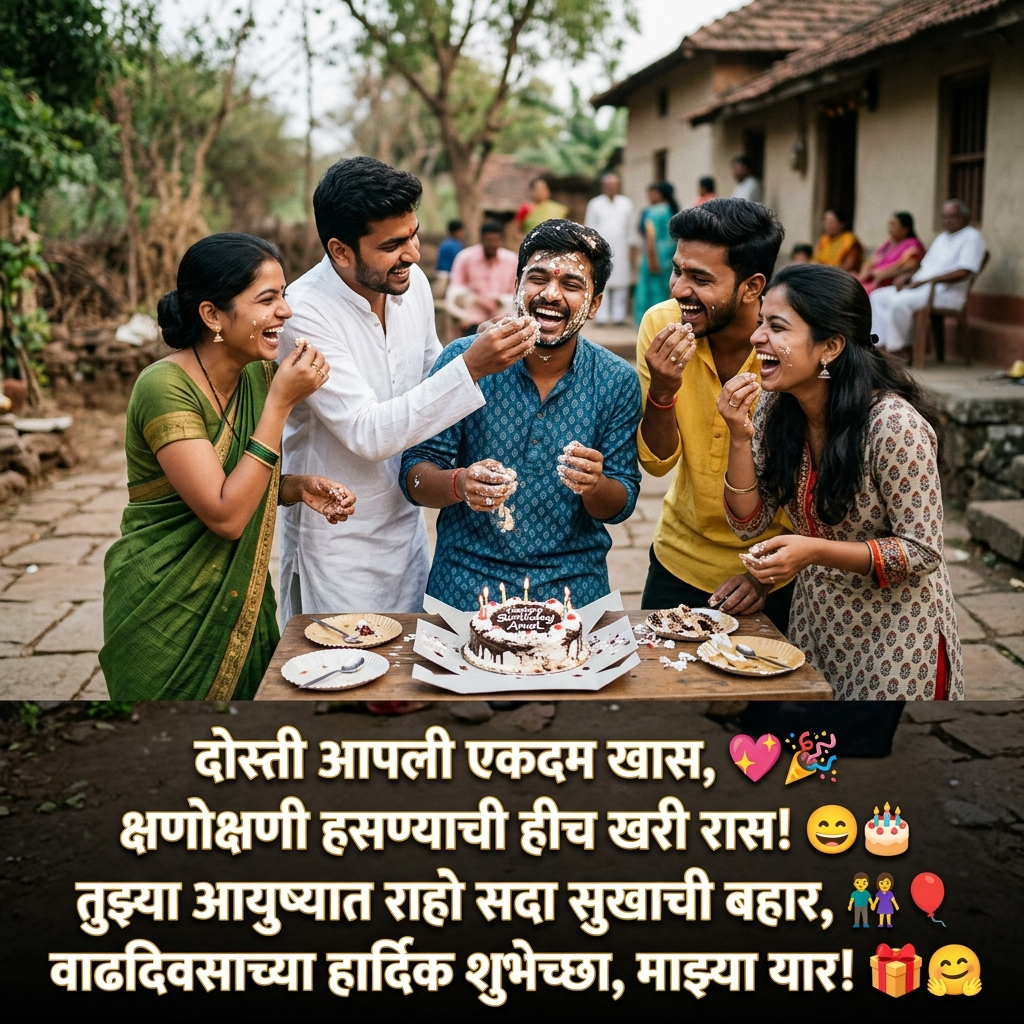 Dost Birthday Shayari in Marathi