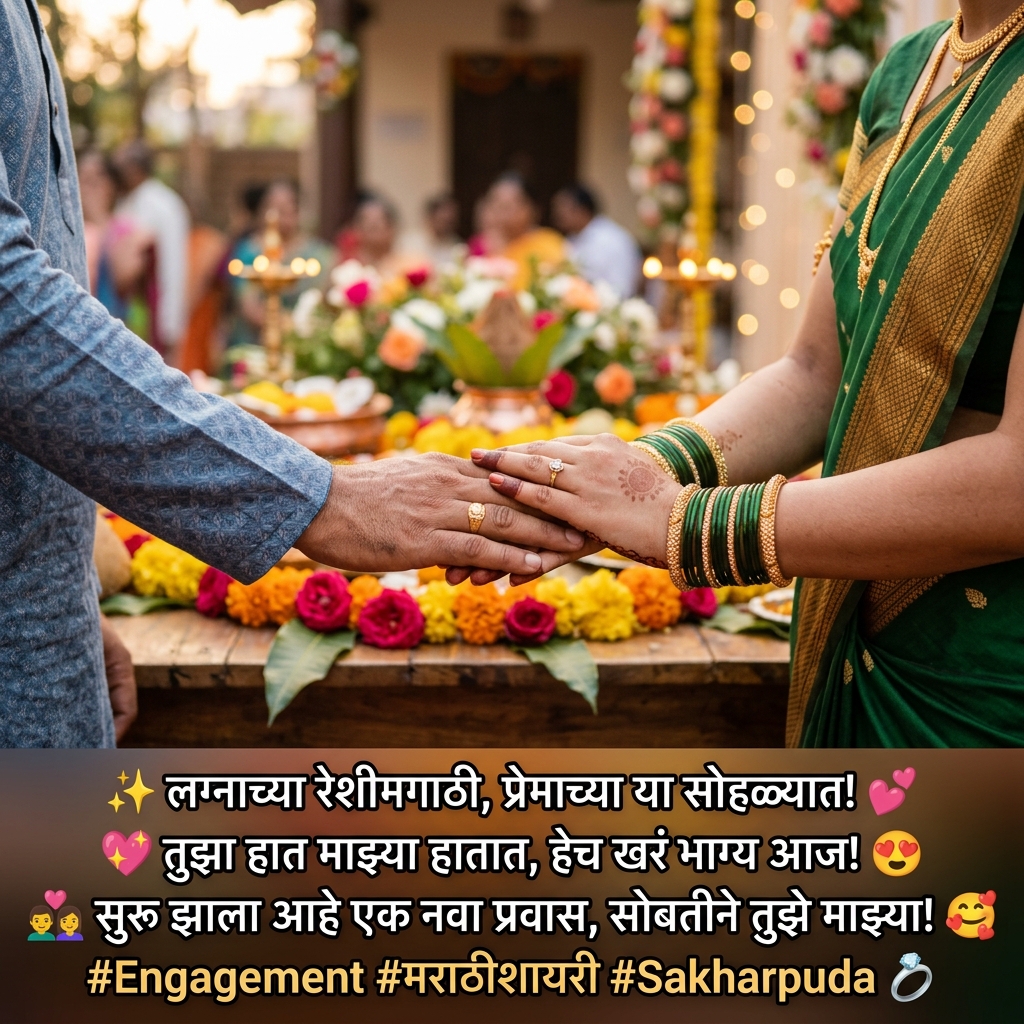 Engagement Shayari in Marathi