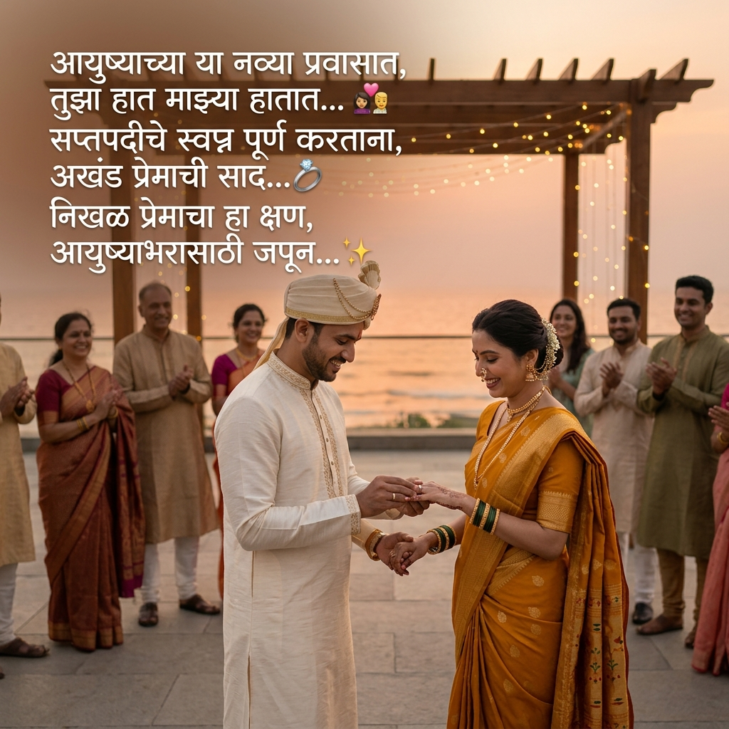 Engagement Shayari in Marathi