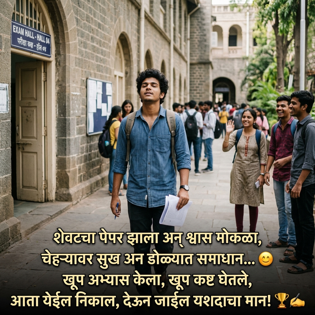 Exam Shayari in Marathi