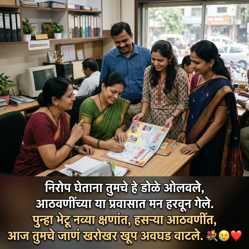 Farewell Shayari in Marathi