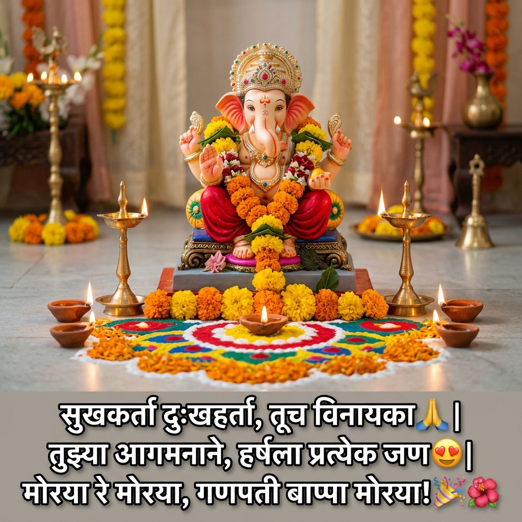 Ganpati Shayari in Marathi