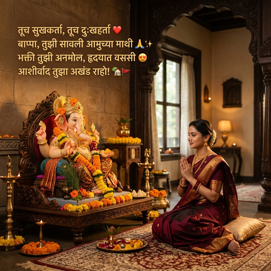 Ganpati Shayari in Marathi