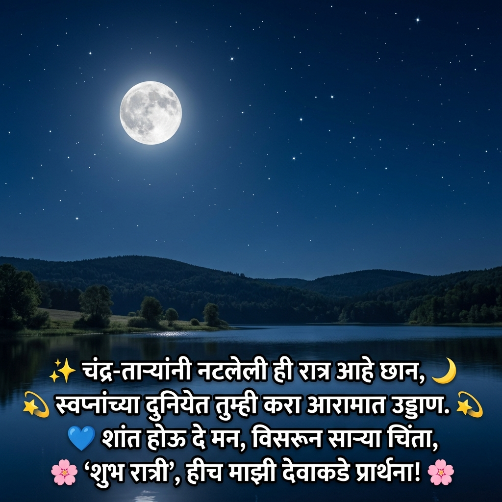 Good Night Shayari in Marathi