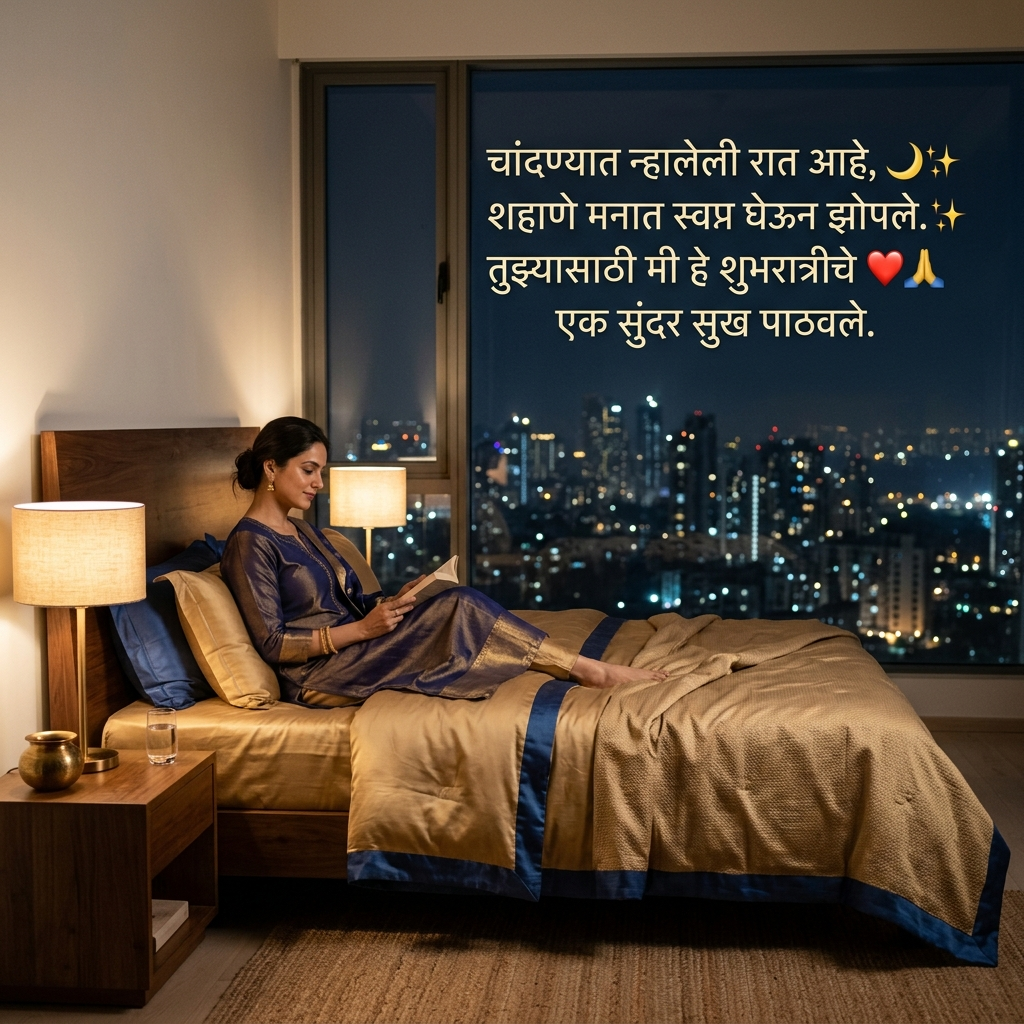 Good Night Shayari in Marathi