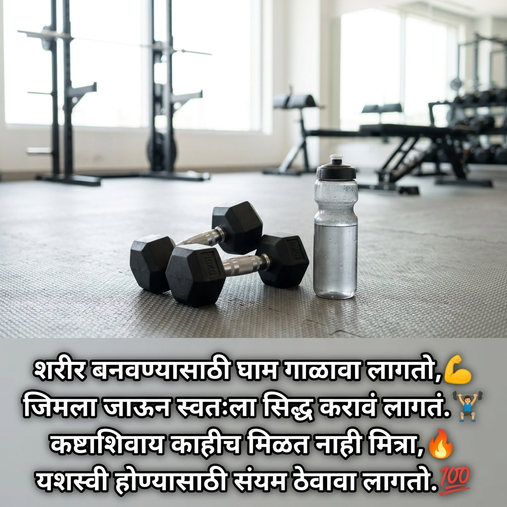 Gym Shayari in Marathi