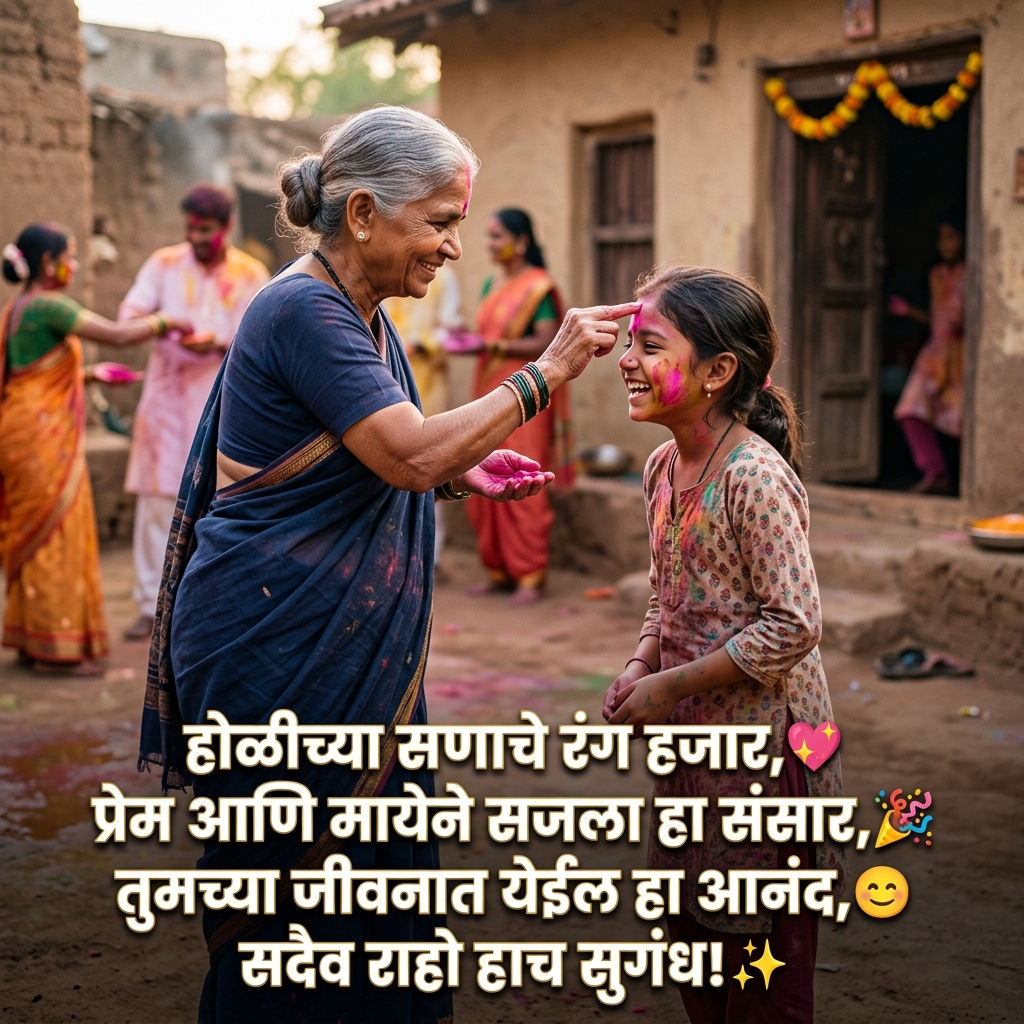 Holi Shayari in Marathi