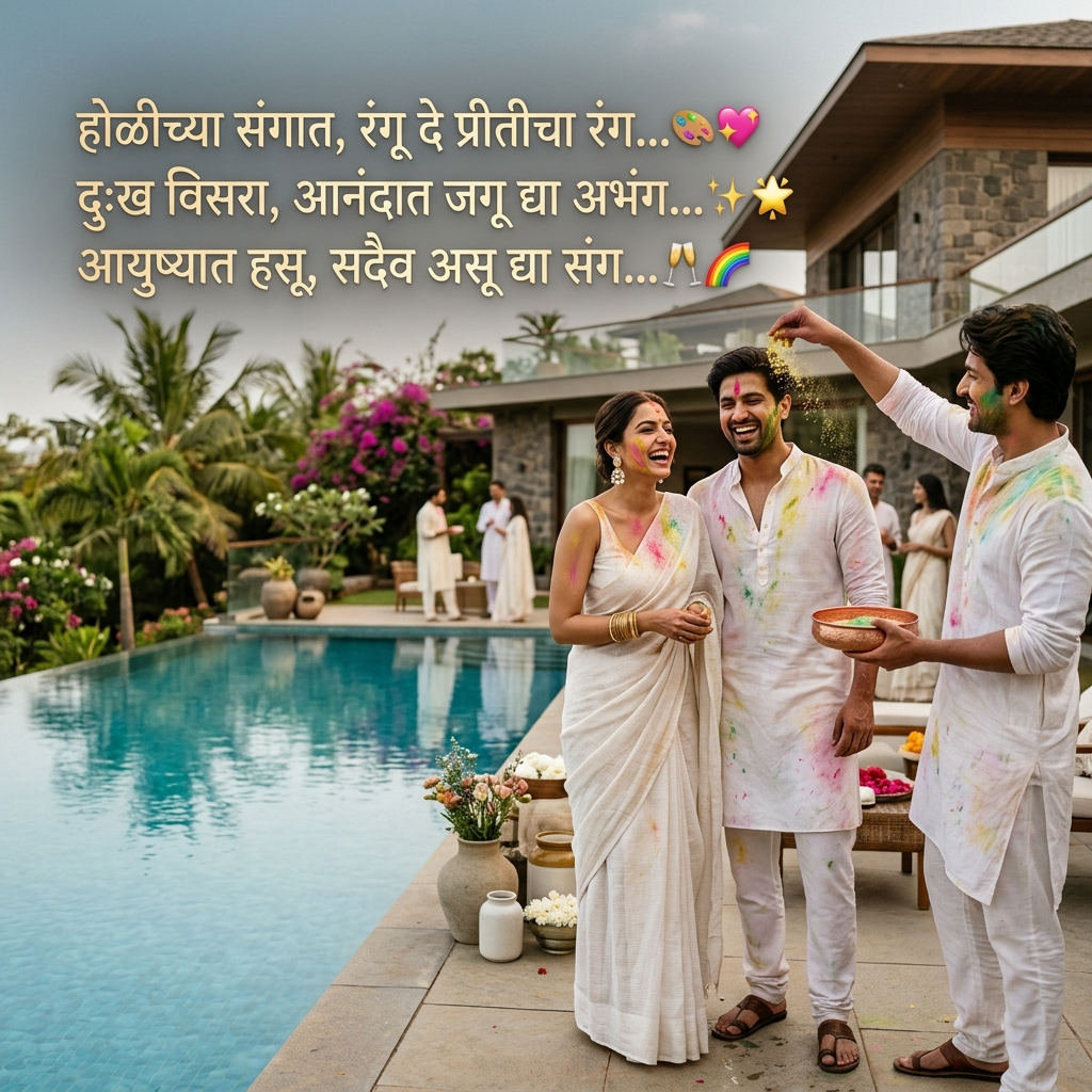 Holi Shayari in Marathi