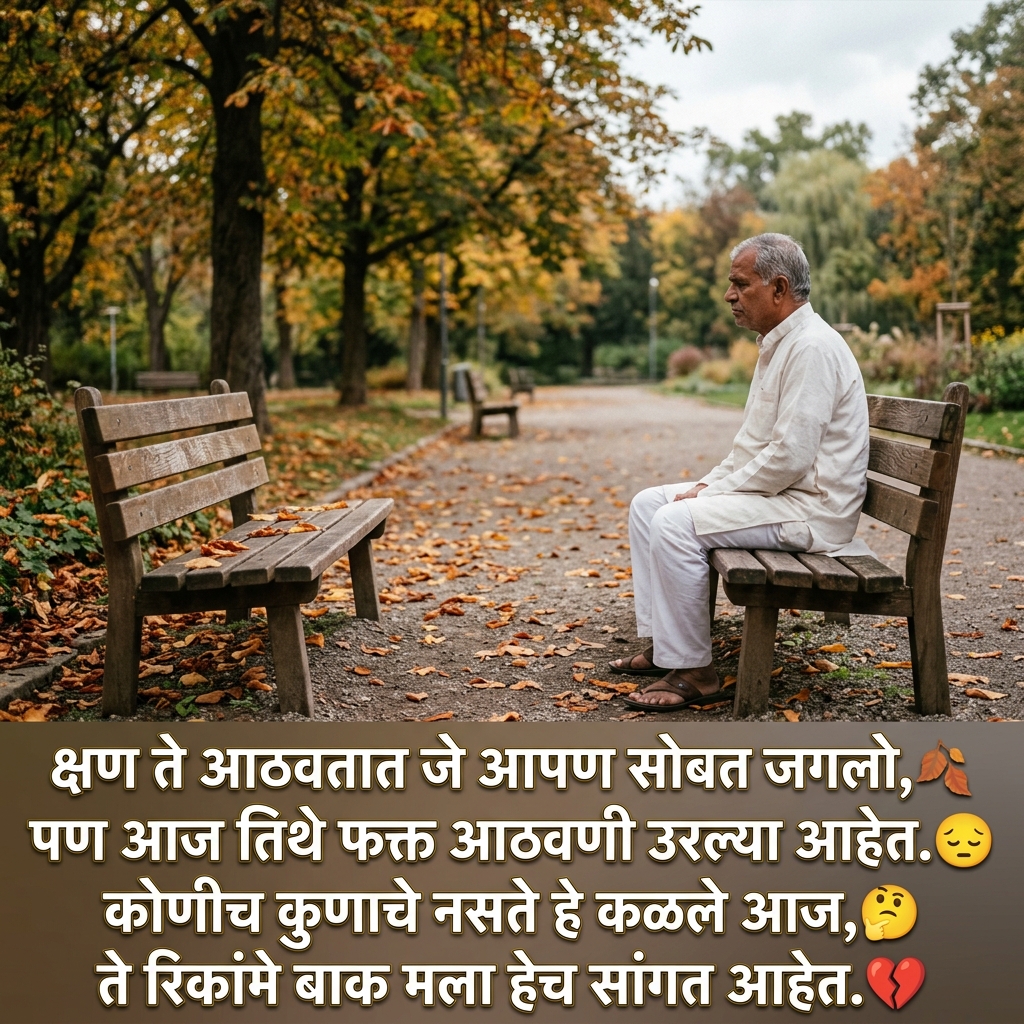 Kon Konach Nast Shayari in Marathi