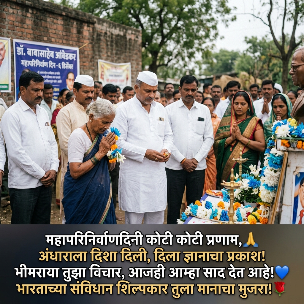 Mahaparinirvan Din Shayari in Marathi