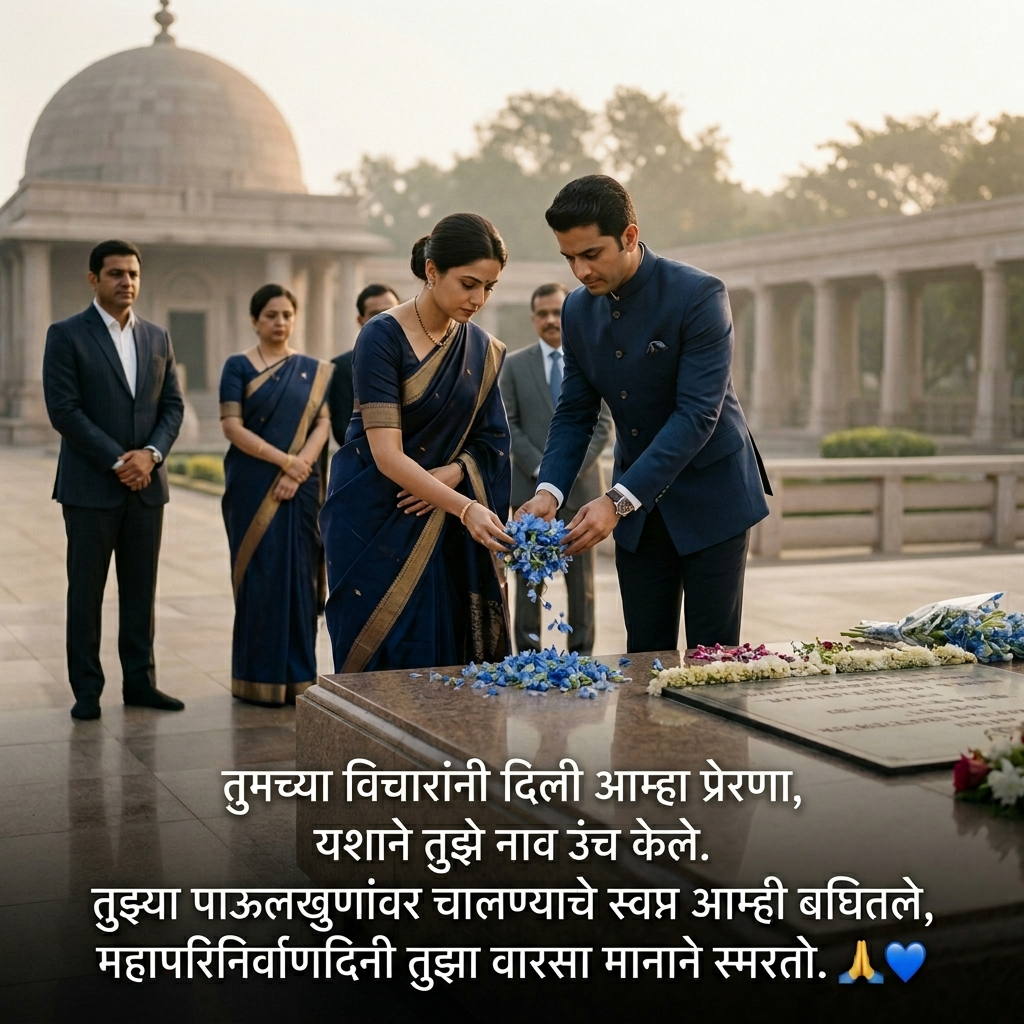 Mahaparinirvan Din Shayari in Marathi