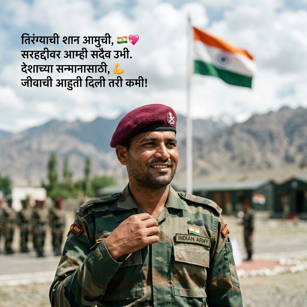 Army Shayari in Marathi