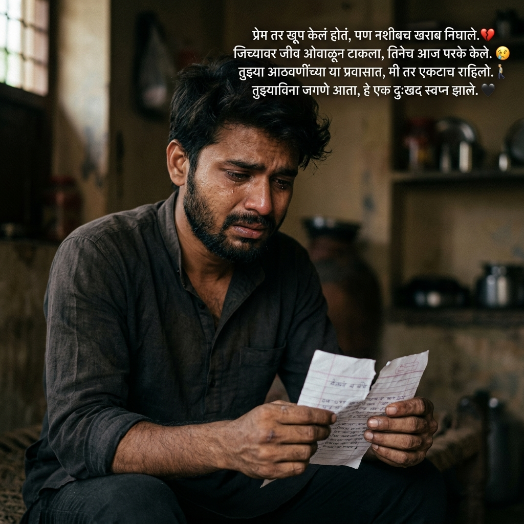 Broken Heart Shayari in Marathi