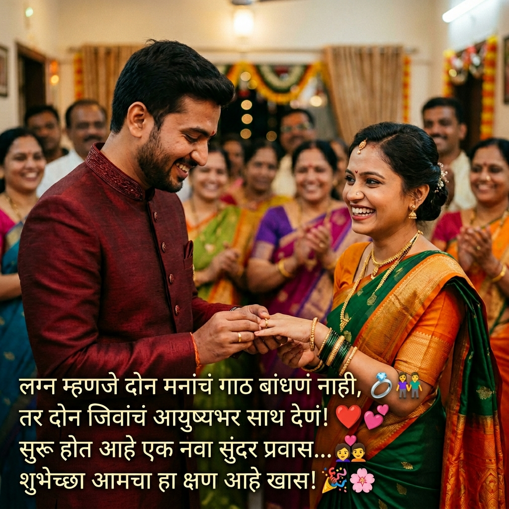 Engagement Shayari in Marathi