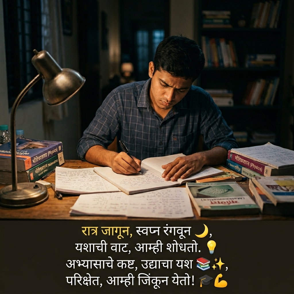 Exam Shayari in Marathi