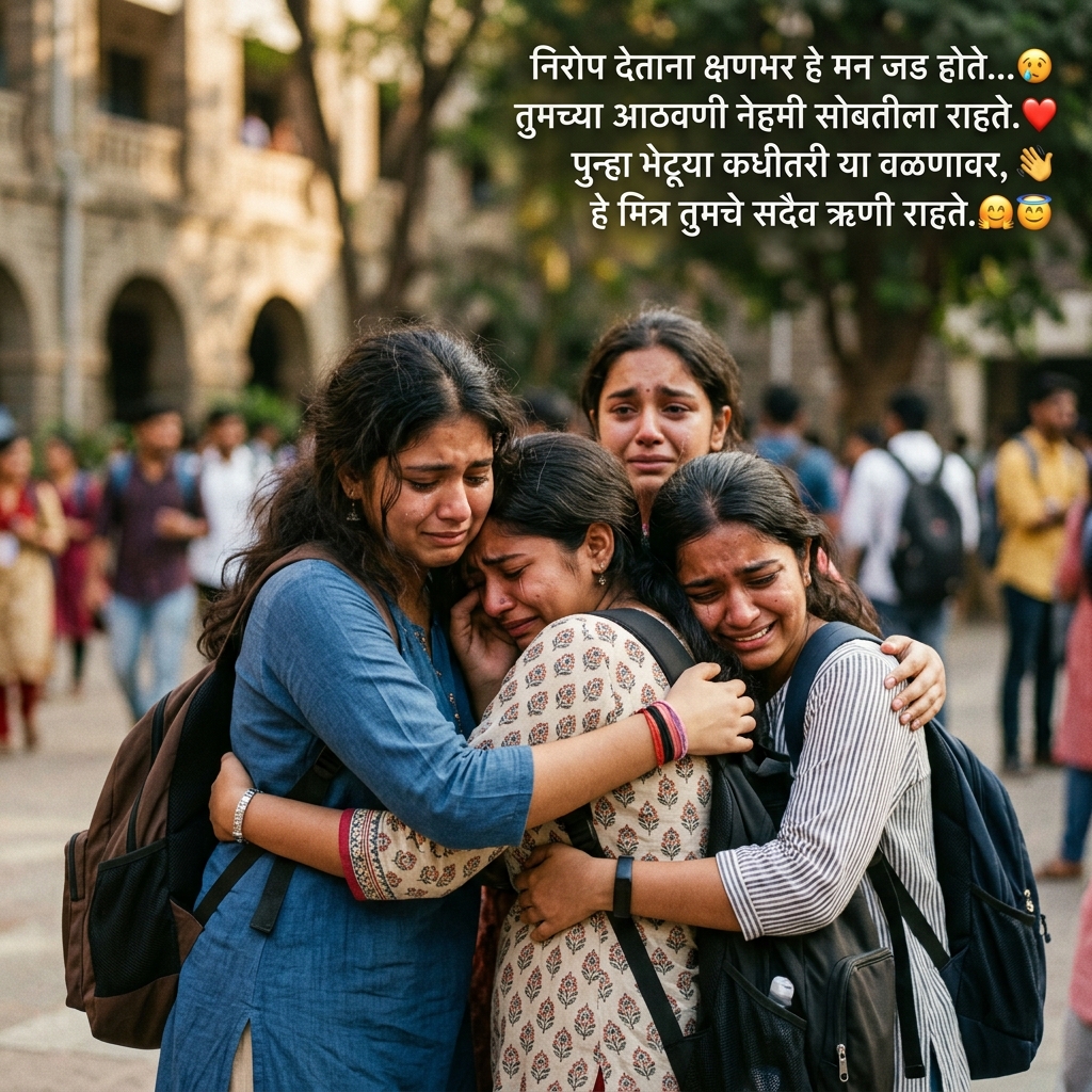 Farewell Shayari in Marathi