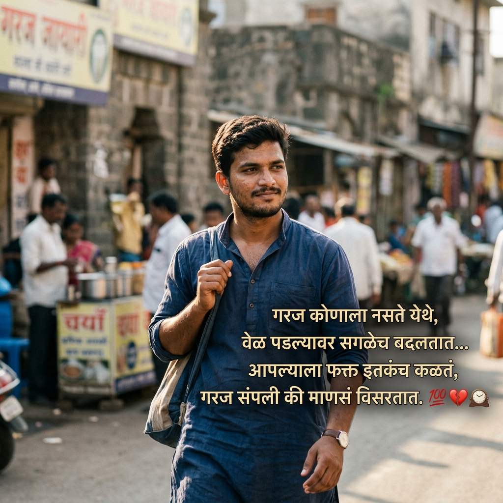 Garaj Shayari in Marathi