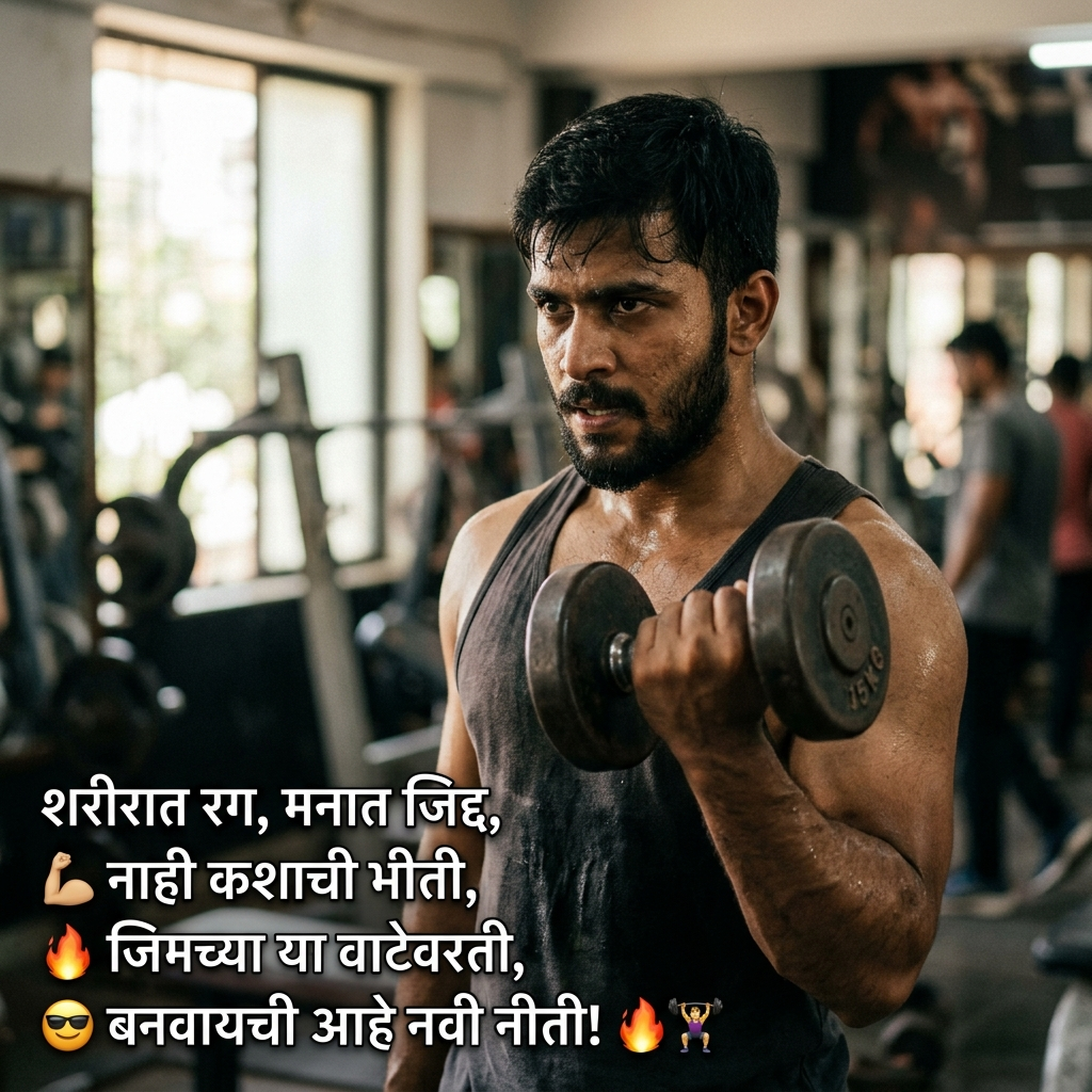 Gym Shayari in Marathi