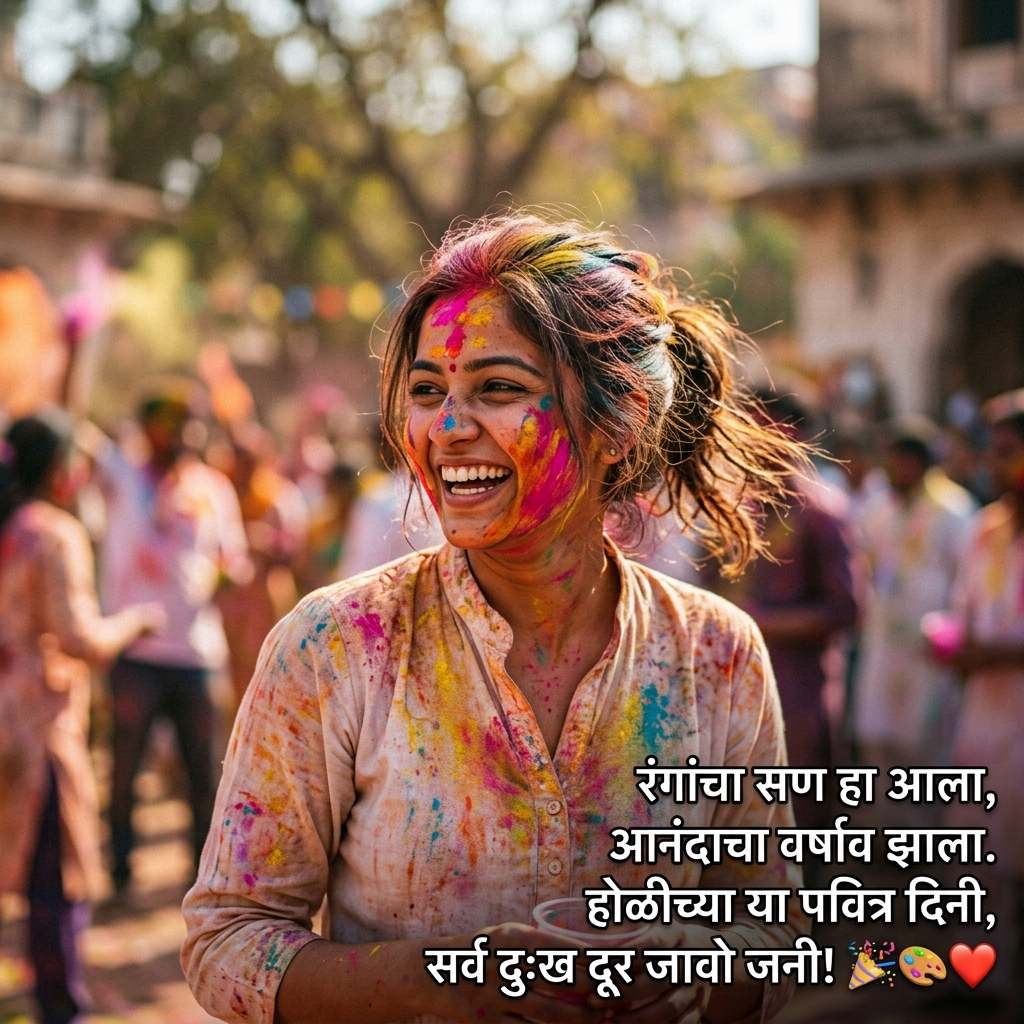 Holi Shayari in Marathi