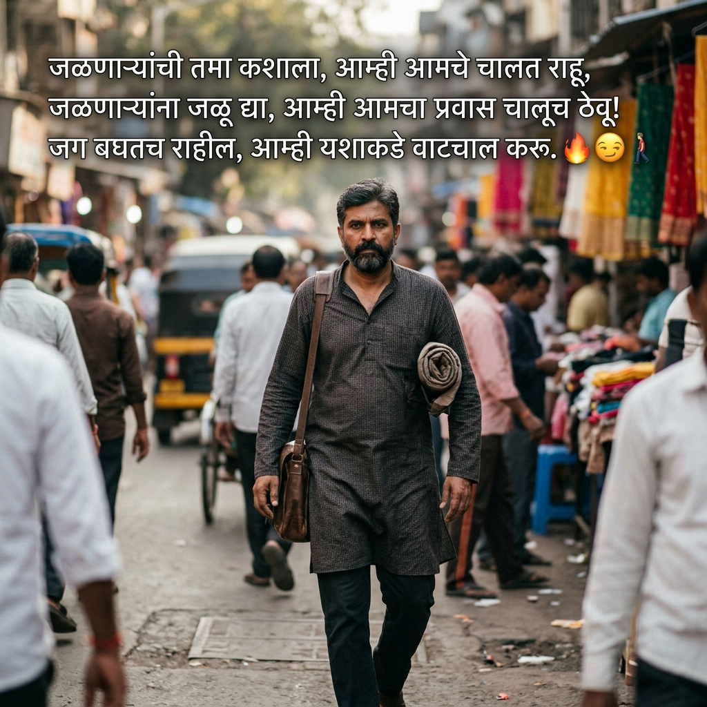Jalne Wale Shayari in Marathi 