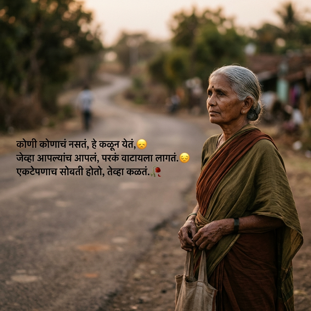 Kon Konach Nast Shayari in Marathi