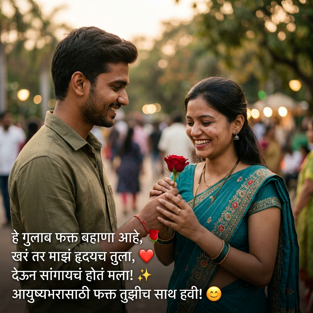 Rose Day Shayari in Marathi
