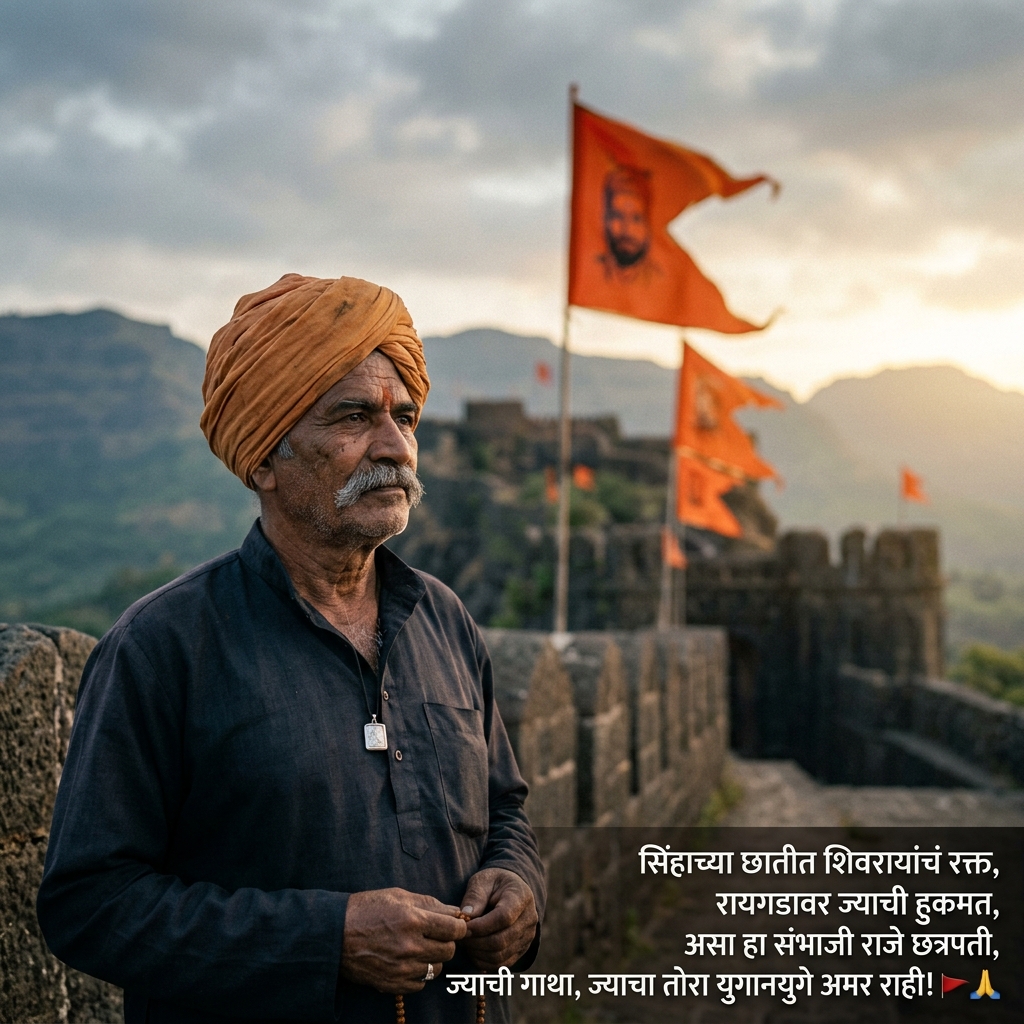 Sambhaji Maharaj Shayari in Marathi