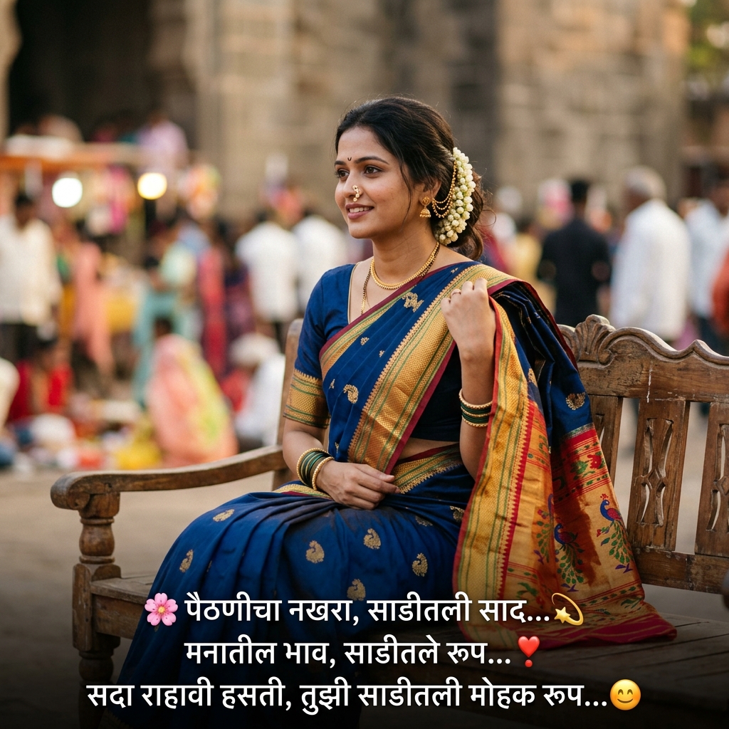 Saree Shayari in Marathi