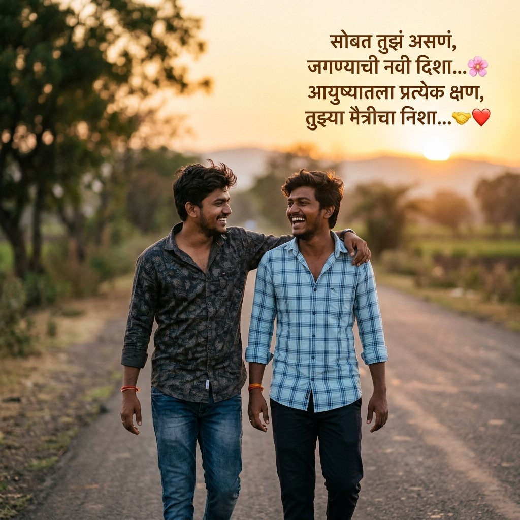 Sath Shayari in Marathi