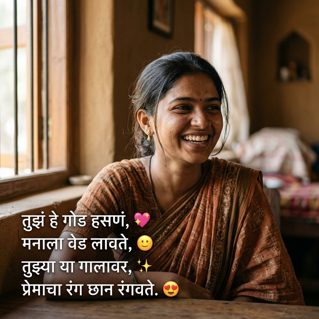 Smile Shayari in Marathi