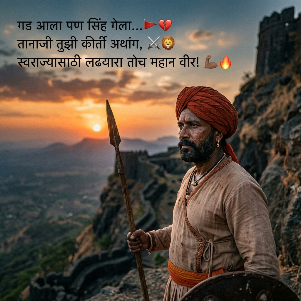 Tanaji Malusare Shayari in Marathi