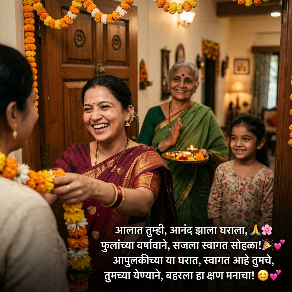 Welcome Shayari in Marathi