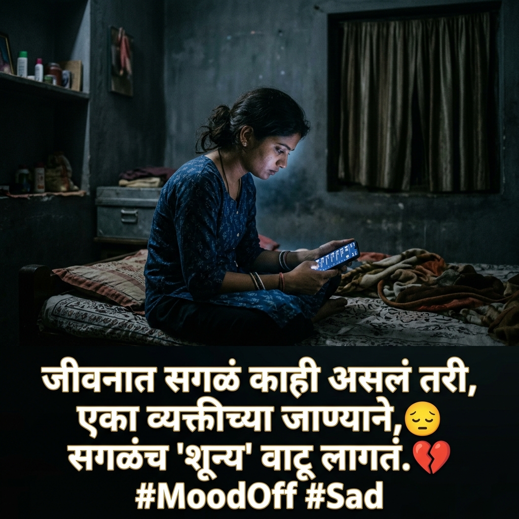 Mood Off Shayari in Marathi