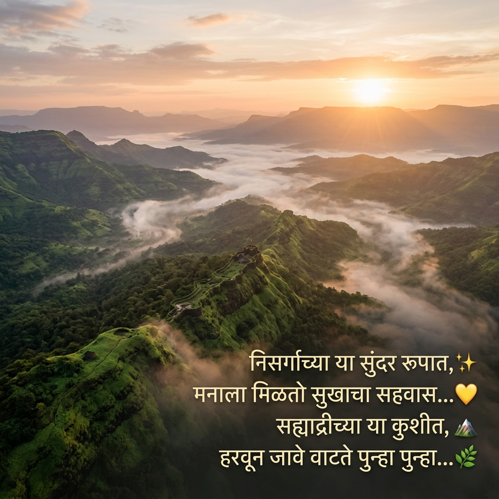 Nature Shayari in Marathi