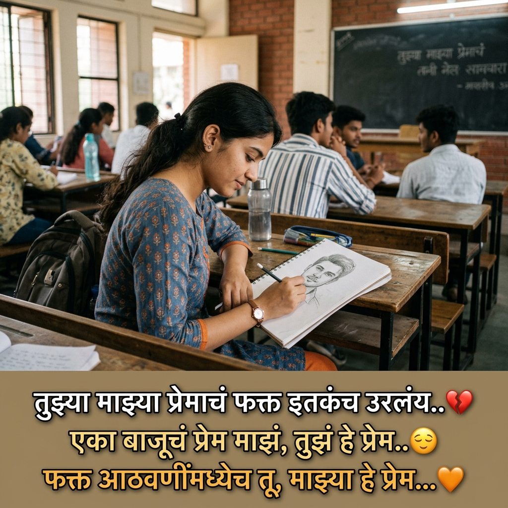 One Side Love Shayari in Marathi