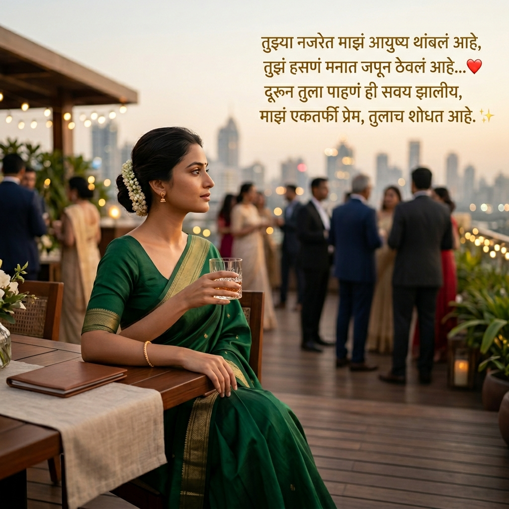 One Side Love Shayari in Marathi