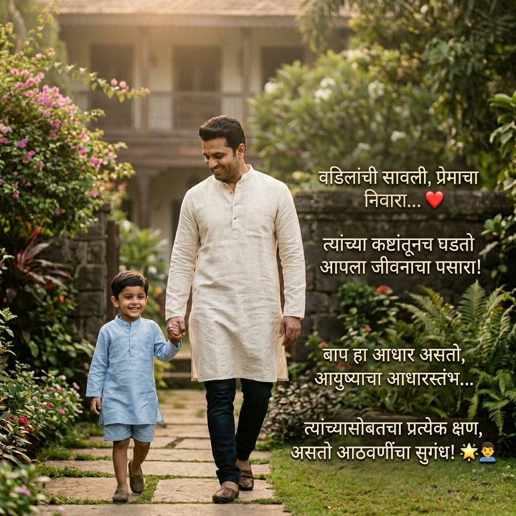 Papa Shayari in Marathi