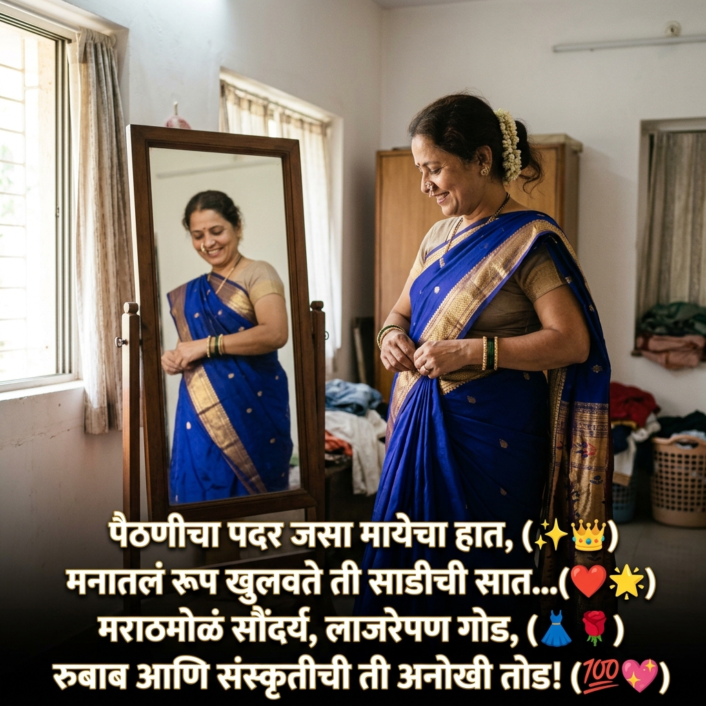 Saree Shayari in Marathi