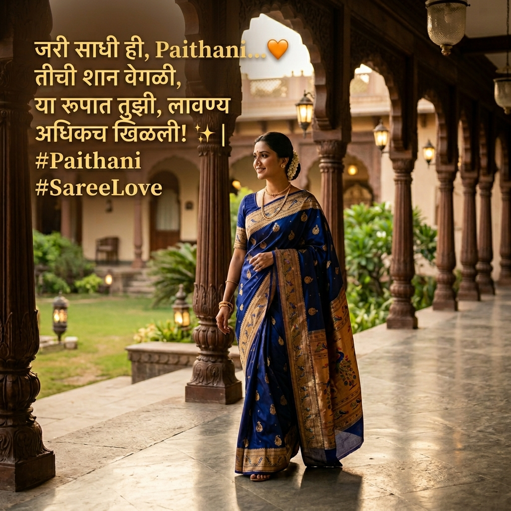 Saree Shayari in Marathi