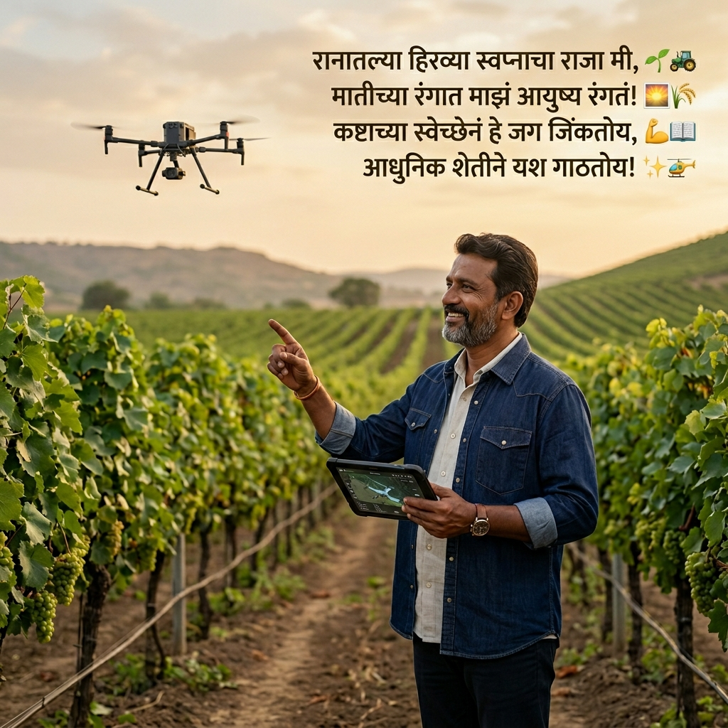 Shetkari Shayari in Marathi