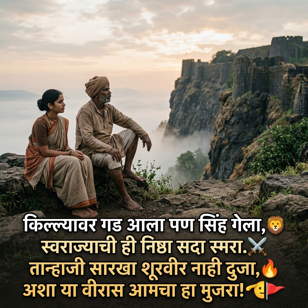 Tanaji Malusare Shayari in Marathi