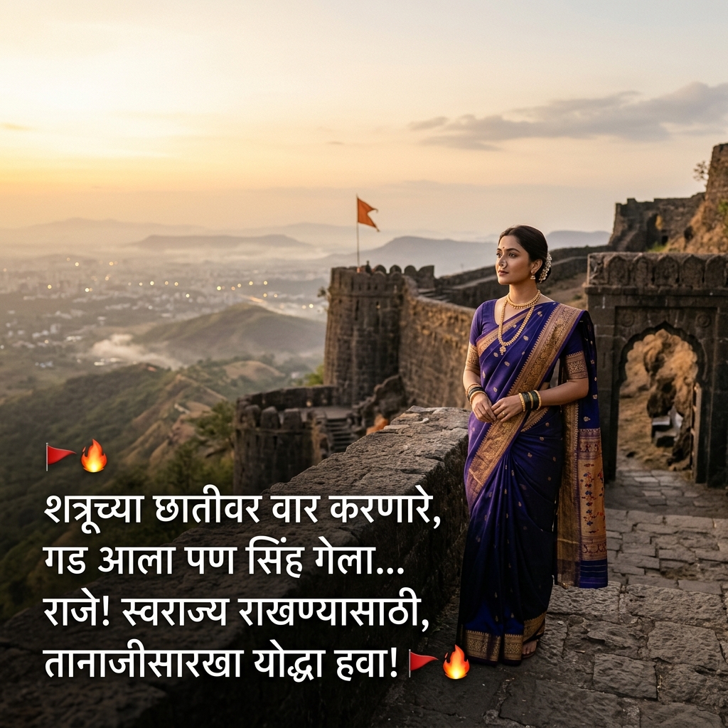 Tanaji Malusare Shayari in Marathi