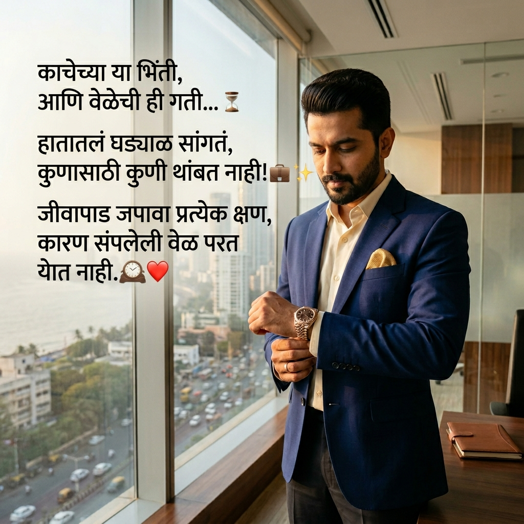 Time Shayari in Marathi