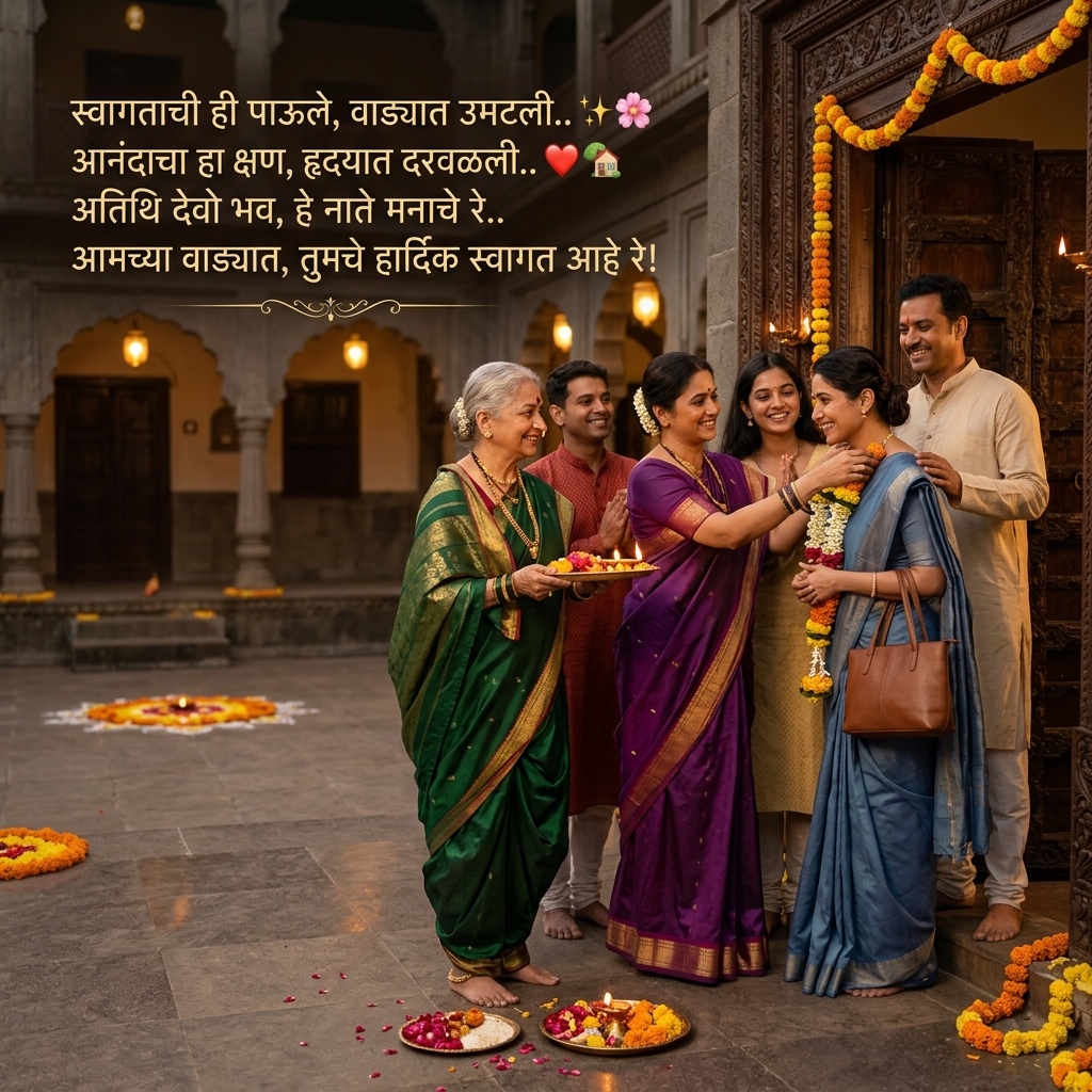Welcome Shayari in Marathi