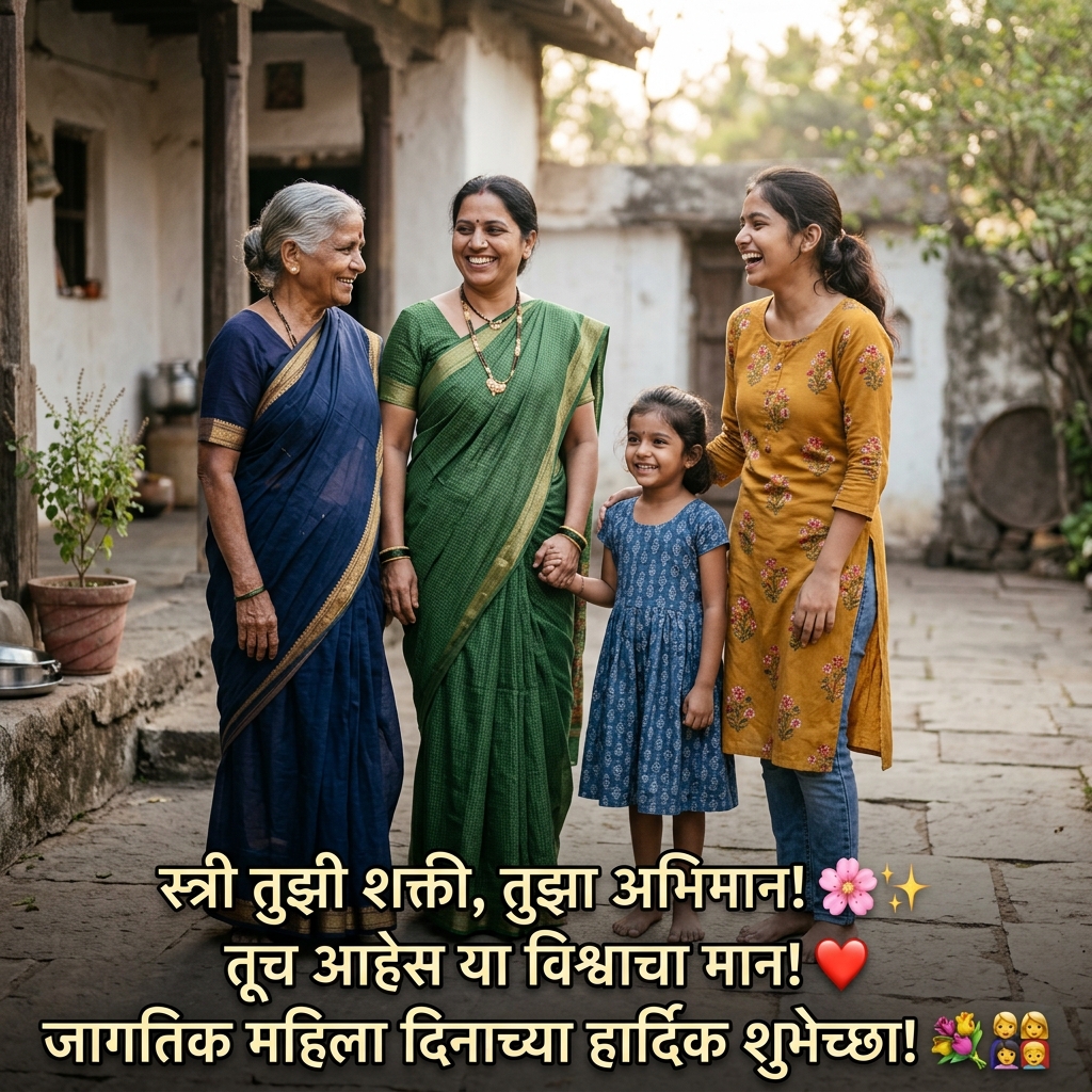 Women's Day Shayari in Marathi 